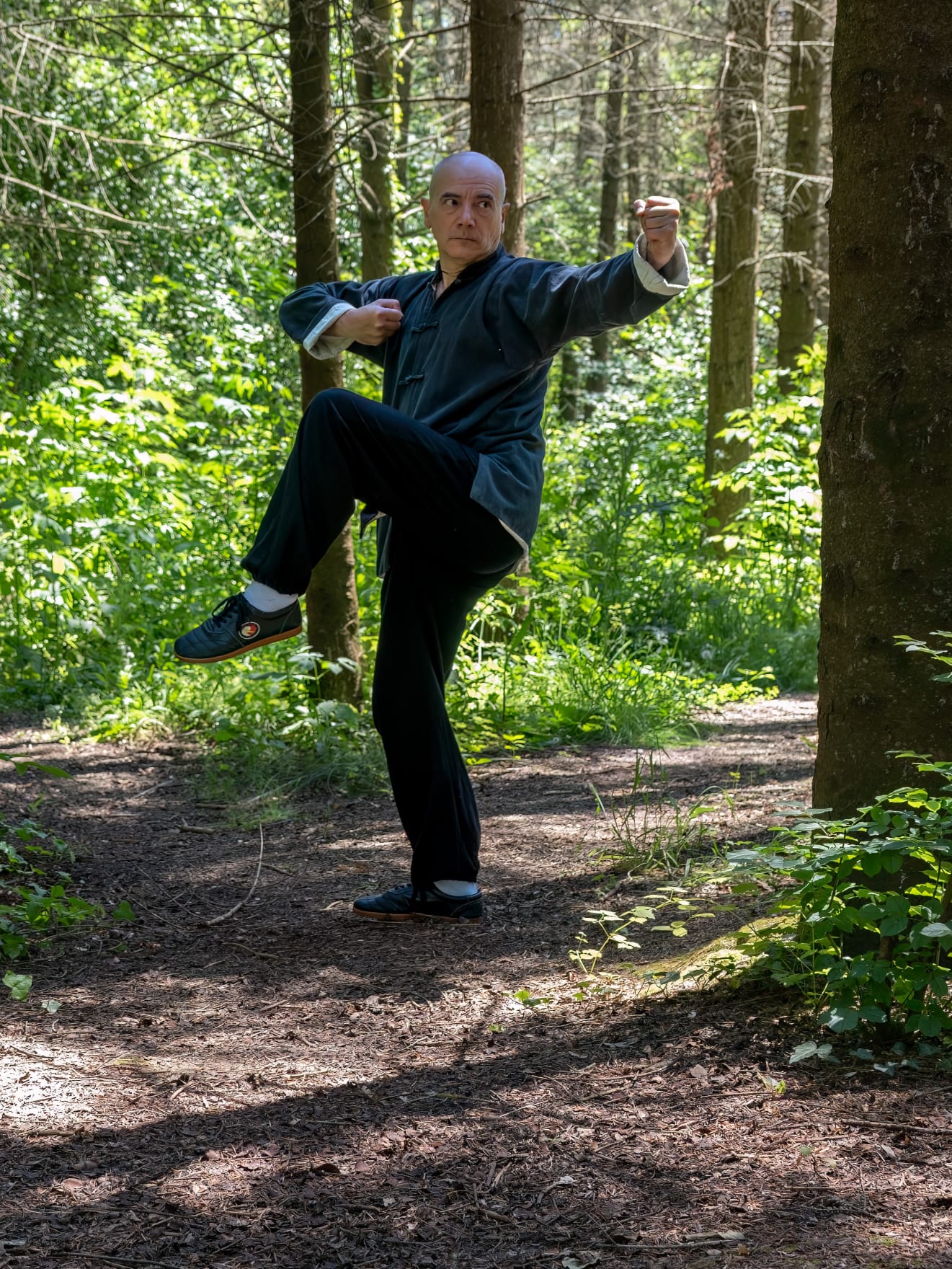 Calcio in equilibrio nel bosco